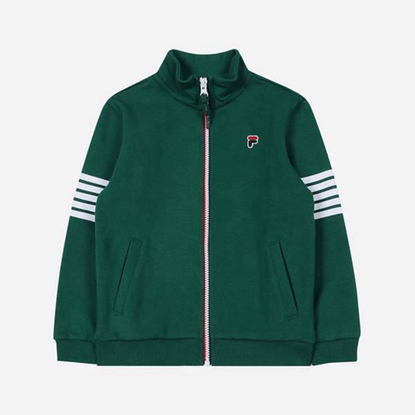 Fila Warm Up Fleece Boy's Jackets - Green,NZ 32-1837